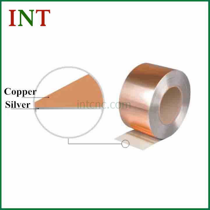 Silver Over-lay copper metal strip